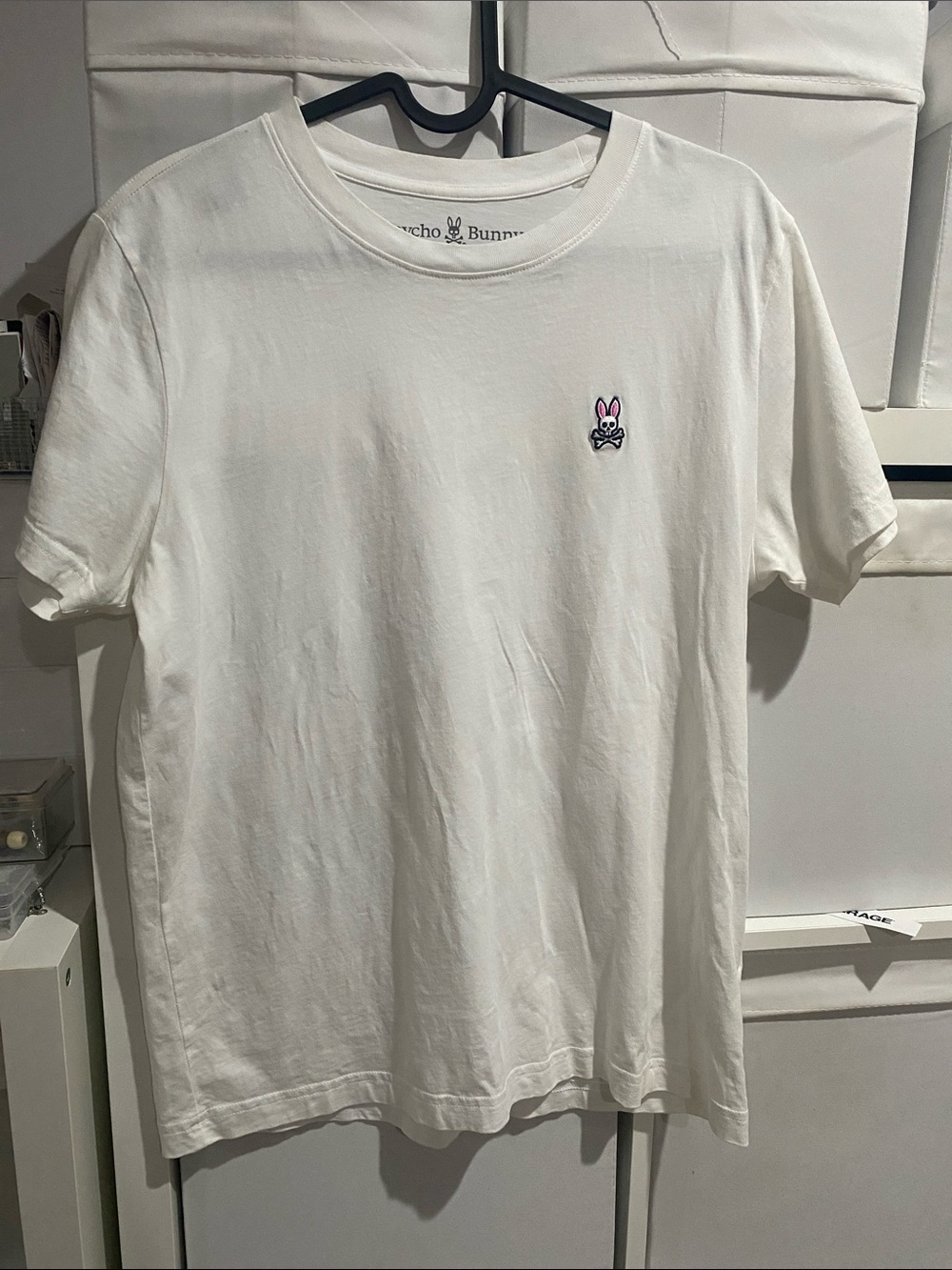 Psycho Bunny Classic Logo Crew Neck T-Shirt - White Size 3 Men/Small